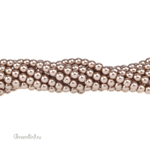 Swarovski 5810 Жемчуг 2 мм, бронза (#295), уп. 50 шт.