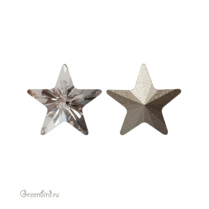 4745 Star Fancy Stone 10 мм – Silver Shade (#001SSHA)