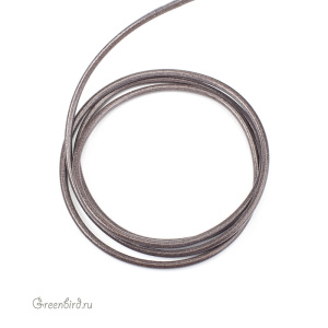 Кожаный шнур "Best Gray", 5 мм, 1 метр (LRGY0525) Кожаный шнур "Best Gray", 5 мм, 1 метр (LRGY0525)