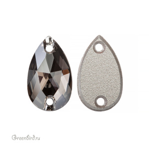 Swarovski пришивные 3230 Капля 12х7 мм, сатин (#001SATIN), 1 шт.