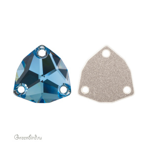 Swarovski пришивные 3272 Триллиант 16 мм, аквамарин (#202), 1 шт.