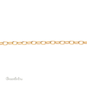 Цепочка 2,8 мм, золото, 10 см (#SVA-Chain-01G)
