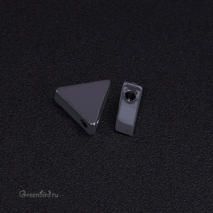 Подвеска "Треугольник", gunmetal, 1 шт. (#SVA-BASE-291T)