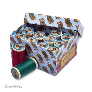 Набор нитей Au Chinois – No.120 150 м, 12 цветов (#Assort_4)