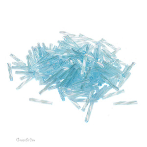 MIYUKI Twisted Bugle 12mm – Transparent Aqua AB (#260)