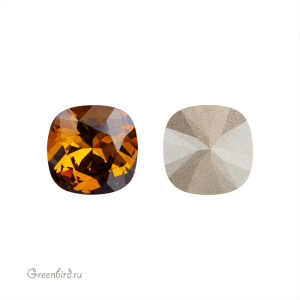 Swarovski 4470 Кушон 10 мм, светлый янтарь (#1002), 1 шт.