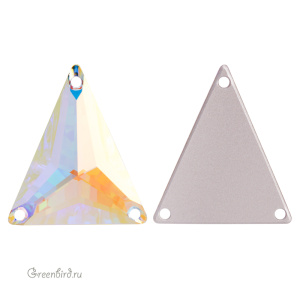 3271 Slim Triangle Sew-on Stone 25х28,7 мм – Crystal AB (#001AB)