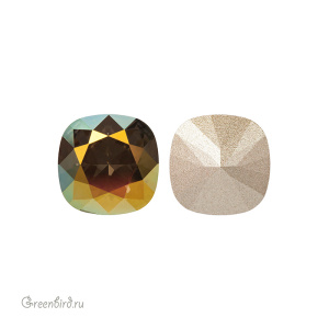 4470 Cushion Square 10 мм – Iridescent Green (#001IRIG)