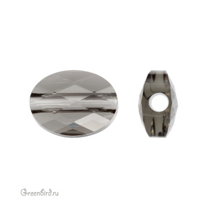 5051 Бусина Mini Oval Bead 8x6 mm – Black Diamond (#215)