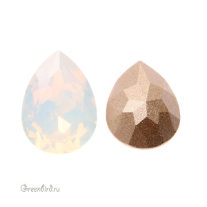 4320 Pear Fancy Stone 18х13 мм – White Opal (#234)