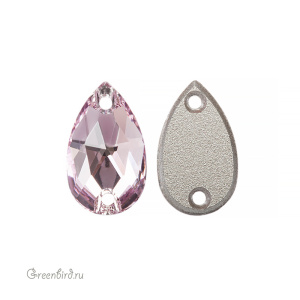 Swarovski пришивные 3230 Капля 12х7 мм, светлый аметист (#212), 1 шт.
