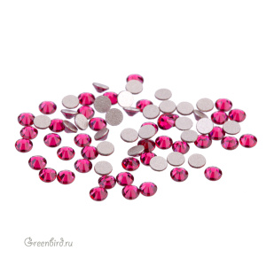 2058 Кристалл холодной фиксации Rose Flatback SS7 – Ruby (#501), уп. 72шт.