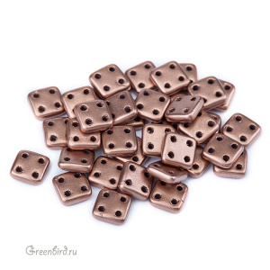 QuadraTile 6mm, Matte Metallic Bronze Copper, 5 гр (#K0178) QuadraTile 6mm, Matte Metallic Bronze Copper, 5 гр (#K0178)