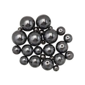 Crystalbird Микс жемчуга 3-10 мм, гематит, уп.25 шт. (#MIX57)