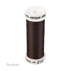 Металлизированная нить AVAS Antique, темная медь, 100 м (#210) Металлизированная нить AVAS Antique, темная медь, 100 м (#210)