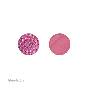 86601 BeCharmed Pave Cabochon 8 мм — Rose (#209)