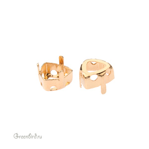 4706 Оправа для ювелирного кристалла Trilliant FS 7 мм, золото