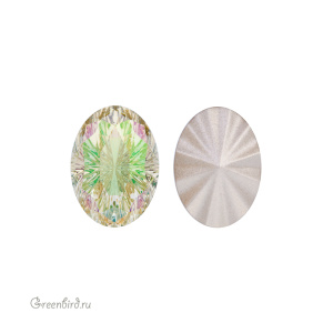Swarovski 4160 Магический Овал 8х6 мм, люминесцентный зеленый (#001LUMG), 1 шт.