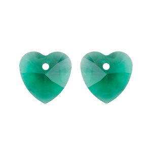 Crystalbird 6228C подвеска Heart 10 мм – Emerald (#205), 1 шт. (#CBPN-0043)