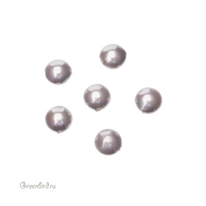 Жемчуг "Майорка" круглый плоский 12 мм, серый, 1 шт (#SV1701-9031) Жемчуг "Майорка" круглый плоский 12 мм, серый, 1 шт (#SV1701-9031)