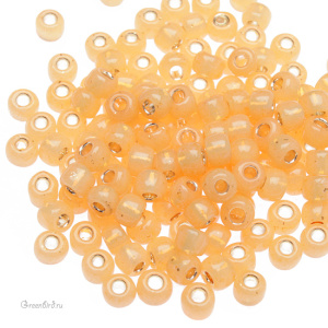 Бисер TOHO Round 6/0 внутреннее серебрение, молочный (#2110), 10 г