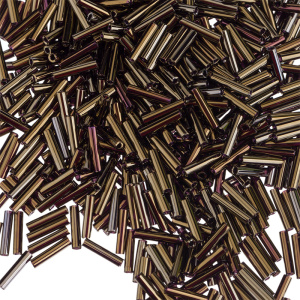 MIYUKI Slender Bugle 6mm – Metallic Iris Brown (#458)
