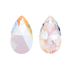 Crystalbird 6106 подвеска Капля 22 мм, прозрачный мерцающий (#001SI), 1 шт.