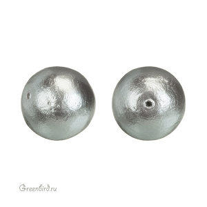 Хлопковый жемчуг 20 мм, Grey, 1 шт. (#CTP001-20-Grey)