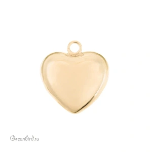 Подвеска "Сердечко" 20 мм, золото, 1 шт. (#SVA-BASE-059G) Подвеска "Сердечко" 20 мм, золото, 1 шт. (#SVA-BASE-059G)