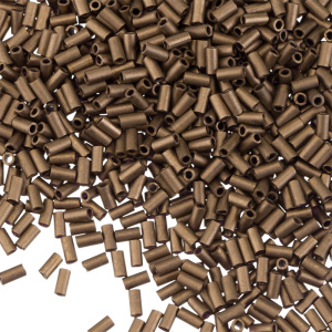 MIYUKI Bugle 3mm – Matte metallic dark bronze (#2006)