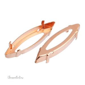 4200 Оправа для Marquise Fancy Stone 48х13 мм, томпак