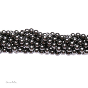 Жемчуг 4 мм #5810 Dark Grey (#617)