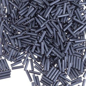 MIYUKI Slender Bugle 6mm – Matte Gunmetal (#2001)