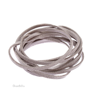 Шнур Ultrasuede 3 мм Grey (GY) Шнур Ultrasuede 3 мм Grey (GY)
