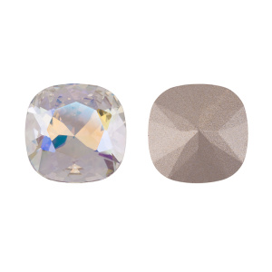 Crystalbird 4470 Кушон 12x12 мм, прозрачный мерцающий (#001SI), 1 шт.