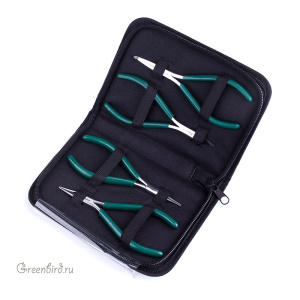 Набор из четырех инструментов-держателей Beadsmith Micro-Fine в пенале (#PL5800-SET)