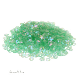 Пайетки 3мм чаша Green (#107)