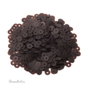 Пайетки 4мм плоские Testa Di Moro (#886F)