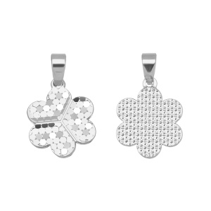 Подвеска "Клевер", цв. родий, 1 шт. (#SV1701-Pendant-162R)