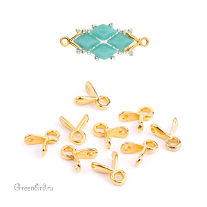 CYMBAL Концевик "Triades" для GemDuo, 24K Gold Plate, 1 шт. (#GD-012049-GP) CYMBAL Концевик "Triades" для GemDuo, 24K Gold Plate, 1 шт. (#GD-012049-GP)
