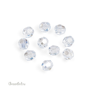 Swarovski 5000 Бусины круглые 4 мм, голубая дымка (#001BLSH), уп. 10 шт.