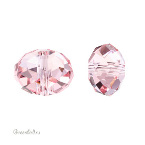 Swarovski 5040 Бусина Бриолетт 8х5 мм, светло-розовый (#223), 1 шт.