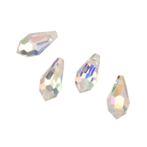 Crystalbird 6000 подвеска Капля 11 мм, Crystal (#001AB), 4 шт.