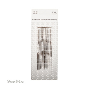 Иглы для рукоделия BLITZ, уп. 50 шт. (#HN-36)
