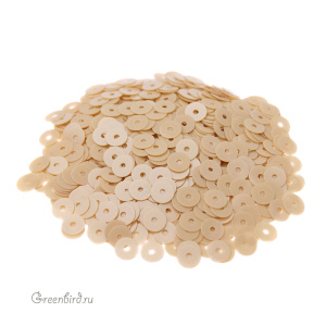 Пайетки 4мм плоские Sabbia (#8134)