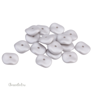 Wavelet Bead 10mm, Pastel Grey, 1 шт. (#29320)