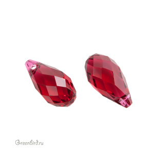 Swarovski 6010 подвеска Бриолетт 13x6,5 мм, алый (#276), 1 шт.