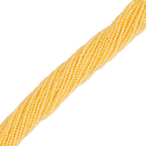 Бусины Циркон 2 мм, желтый, нить (#CN-ZRCN-003)