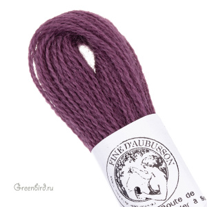 Шерсть Au Ver a Soie Fine D'Aubusson, приглушенный лиловый, 1 шт. (#2454)