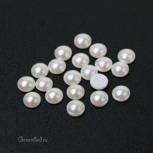 2080/4 Кристаллы горячей фиксации Cabochon SS10 – Creampearl (#291), уп. 20шт.